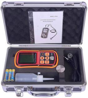 Divinext Portable Digital Ultrasonic Thickness Measurement Gauge Ultrasonic Sound Velocity Measurement Metal Width Measuring Device Sound Velocity Meter UTM-9/GM-100 Ultrasonic Thickness Gauge Metal Steel Testing Meter Transducer Digital Caliper