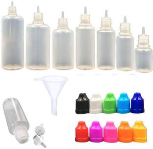 DIY Crafts Black LDPE Plastic Liquid Eye Dropper Empty Bottles + 6 Mini Funnel, 100Ml 100 ml Bottle