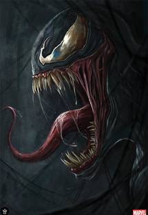 Venom Marvel Movie Poster for Room & Office (13 Inch X 19 Inch, Rolled) Multi Color Paper Print