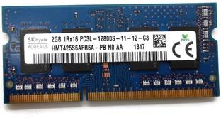 Hynix PC3L - 12800 DDR3 - 1600 mhz DDR3 2 GB (Dual Channel) Laptop (pc3l12800)