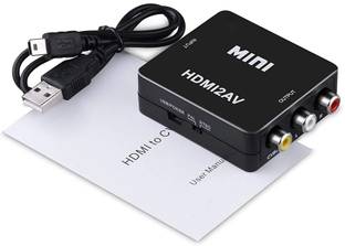 VIBOTON  TV-out Cable HDMI to AV/RCA CVBS Adapter 1080P Video Converter Support NTSC PAL