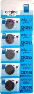 YTM 5 Pcs CR 2025 3V Micro Lithium Button Coin Cell  Camera Battery Charger