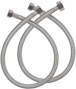 TRENTECH ALT2005 Premium Quality 304 Grade Stainless Steel Connection Pipe, (Pack of 2), (24 Inch) Hose Pipe