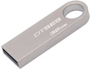 KINGSTON DTSE9 USB Flash Drive 32 GB Pen Drive Compatible with Netbook, Gaming Console, Desktop Computer, Tablet, Mobile, Audio Player, Television, Laptop USB 2.0 Metal Case