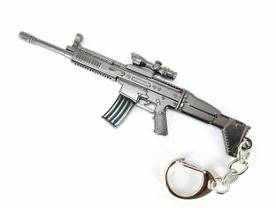 PSYCHE Pubg 3D Metal Body M416 Rifle 120mm Length Key Chain