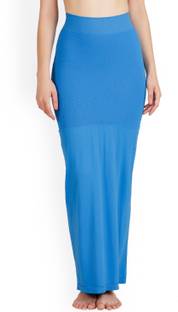 Trendzino ™ Mermaid High Control Tummy Tucker Saree Shaper Shapewear - Indigo Nylon Blend, Lycra Blend Petticoat