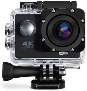 Rhobos HD Quality H12 4K Ultra HD Water Resistant Sports Action Camera 2 Inch Display (16 MP) Sports a...