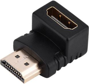 Fangtooth  TV-out Cable 90° HDMI Male To Female Right Angle Adapter Converter Gold Plated For HDTV