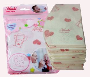 Hanki Disposable Baby Bibs for Infants and Kids for Easy Travel and Eco Friendly _24 Bibs