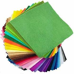Arham A4 Size Felt Sheet for Craft, Decorations, School Projects, DIY Etc. Color:- Multicolor, Set of 10