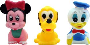 ODDEVEN Soft Bath Toy Chu Chu Toys - Set Of 3 Multi-Color Bath Toy