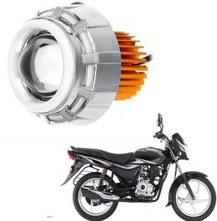 RWT Projector Lamp Headlight with Dual Ring COB LED Angel Eye Rings-811 Headlight Motorbike LED for Bajaj (12 V, 35 W)
