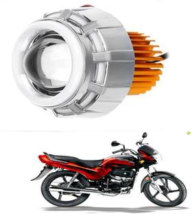 RWT Projector Lamp Headlight with Dual Ring COB LED -859 Headlight Motorbike LED for Hero (12 V, 35 W)