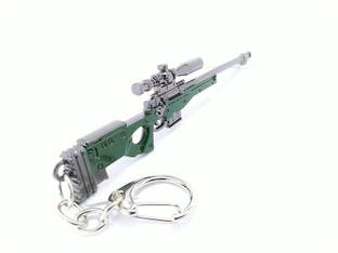 eWAVE PUBG Real 3D Metal Body Gun - Magnum AWML115A1 120mm Length Locking Key Chain