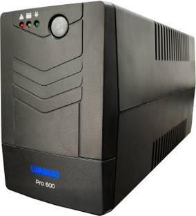LUMINOUS Pro 600VA (PC / LED TV / Router) 230 V Line-interactive Tower Model UPS with Overload Protection 3 Outlet Plugs