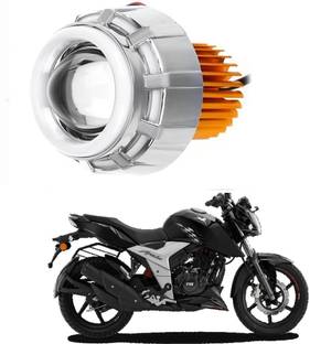 RWT Projector Lamp Headlight with Dual Ring COB LED -862 Headlight Motorbike LED for TVS (12 V, 35 W)