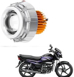 RWT Projector Lamp Headlight with Dual Ring COB LED -848 Headlight Motorbike LED for Hero (12 V, 35 W)