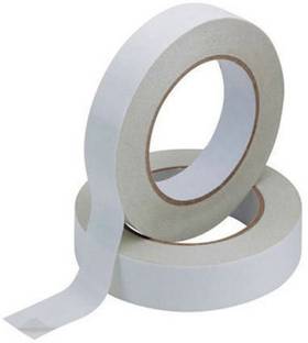 Arham Double Sided DESKTOP Double Sided Adhesive High Bonding, High Performance Tissue Tape (.50 Inch) 13 MM X 20 Meter Pack Of 2 (Manual)