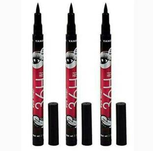 YANQINA 36H Eyeliner 3 waterproof pake of 3 2.5 g 3 ml