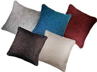 Plain Jute Design Cushion Covers (Multi Colour) Jute Cushions Cover