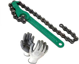 Mass Pro 9" Inch Heavy-Duty Ratcheting Chain Wrench Oil Filter Tool Pipe Fittings Tools MP Single Sided Speciality