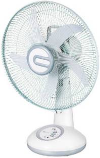 Care 4 14" RECHARGEABLE TABLE FAN (WHITE) with 1 Months Warranty 1200 mm Table Fan