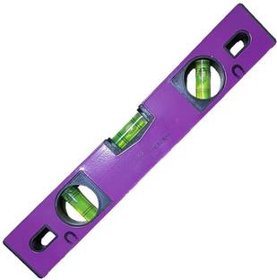 Inditrust High Precision 12 inch Spirit Level Magnetic High Bearing Ruler Lever Bubbles Rustproof Horizontal Ruler Spirit Level Vial Magnetic Carpenter's Level