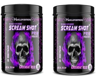 Muscleformers SCREAM SHOT Extreme Pre-Workout Pack of 2(Energy, Strength, Muscle Growth, Pump ) BCAA