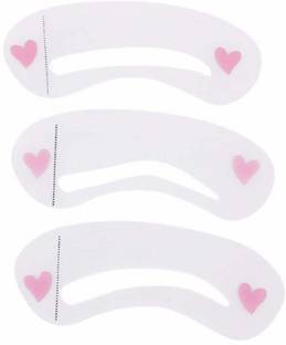 AURINKO Reusable Eyebrow Card Stencil Sticker Eye Brow Shaping Template Make Up- Set of 3 Pieces Eyebrow Stencil