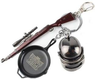 VIHAAR PUBG Key Chains | Premium Quality | Set of 3 Key Chain