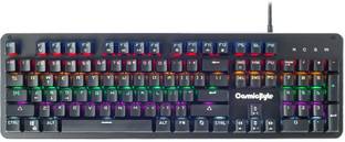 Cosmic Byte CB-GK-12 Neon Rainbow Mechanical Wired USB Standard Gaming Keyboard Compatible with Desktop, Laptop, Mac