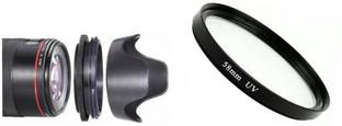 BOOSTY 58MM Reversible Flower Lens Hood , EOS 18-55MM Lens 55-250MM with uv filter  Lens Hood