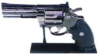 KMT02 First Quality Python 357 Revolver Shaped Pocket Lighter (black) Pocket Lighter