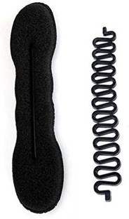 FOK 2 Pieces Combo French Twist Braider and Bun Maker Hair Styling Tool for Women Hair Accessory Set
