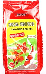 TAIYO Special Food – Floating Pellets – 1 KG – Fish Food – Yaathumaagi – Aqua world Fish 1 kg Dry New Born, Young, Adult Fish Food