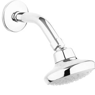 Alton Overhead Shower With Brass Arm and Wall Flange, Shower Head