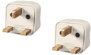 PagKis Set of 2 - UK Type Flat Pin Universal Plug Travel Converter Conversion Three Pin Plug