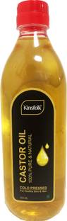 Kinsfolk CASTOR Oil ((100% Pure COLD PRESSED)) For HAIR GROWTH Hair Oil