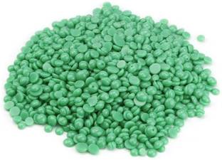 GJSHOP H20 Brazilian ntural body wax bean and ntural hard wex streepless Green 100 gm Wax
