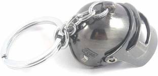 SN RACERS SILVER PUBG Level 3 SILVER Helmet Player's Unknown battlegrounds Key Chain Game Helmet Armor Model Key Chain Key Chain