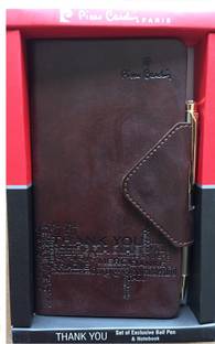 PIERRE CARDIN Thank You Set (1 Exclusive Cristal Ball Pen and 1 Notebook) Pen Gift Set