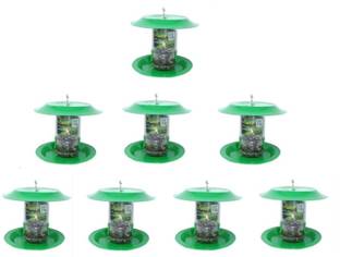 AMIJIVDAYA Small Bird Food Feeder with hut Both Side Pack of 8 Window Bird Feeder Bird Feeder