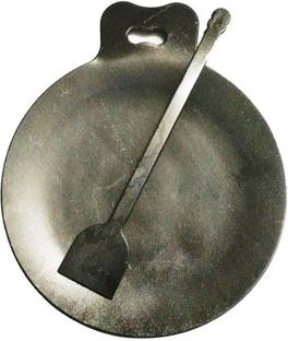 Jayam DOSA TAWA / DOSA KALLU - LARGE SIZE-CURVED DESIGN WITH IRON DOSA TURNER Kitchen Tool Set