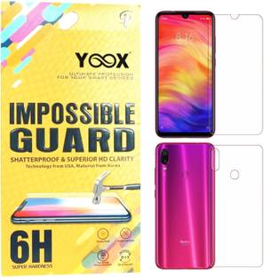 Yoox Front and Back Screen Guard for Mi Redmi Note 7, Mi Redmi Note 7 Pro, Mi Redmi Note 7S