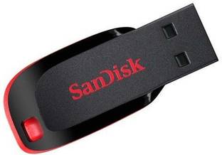 SanDisk Cruzer Blade 16 GB (RED & BLACK) 16 GB Pen Drive Compatible with Netbook, Gaming Console, Desktop Computer, Tablet, Mobile, Television, Laptop USB 2.0 Plastic Case