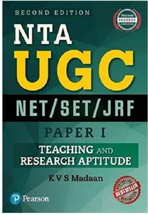 UGC PAPER 1, NET/SET/JRF (Teaching And Research Aptitude)NTA (Paperback, K V S MADAAN)