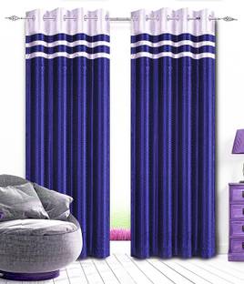 LE HAVRE 182.8 cm (6 ft) Shower Polyester Room Darkening Curtain (Pack Of 2)