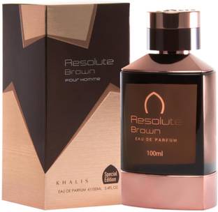 Khalis perfumes Resolute Brown Fragrance Spray - 100ml Eau de Parfum  -  100 ml
