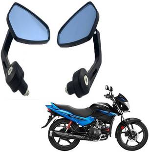 BRPEARl Manual Driver Side, Dual Mirror, Rear View Mirror For Hero Glamour