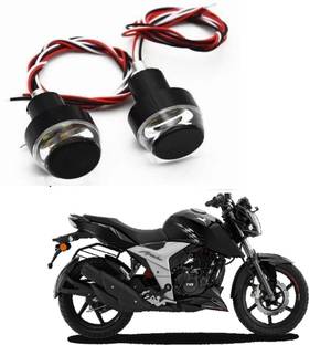 RWT Motorcycle DRL/Turn Signal LED Light Blinker Indicator Handle Bar End-062 Indicator Light Motorbike LED for TVS (12 V, 18 W)